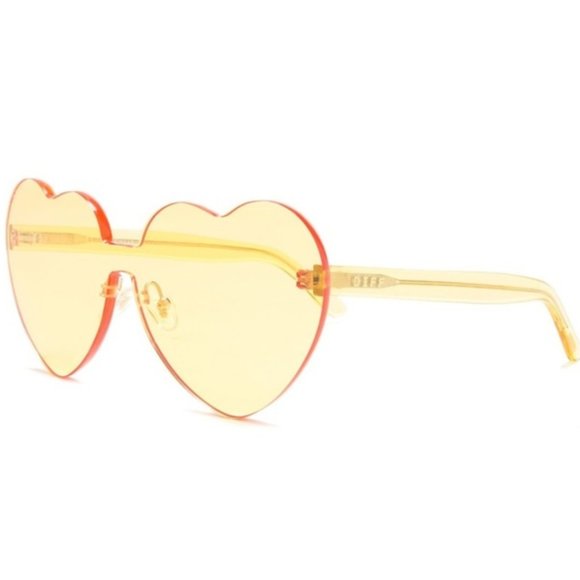 DIFF Eyewear - Rio 64mm Sunglasses Yellow NWT - Picture 3 of 8